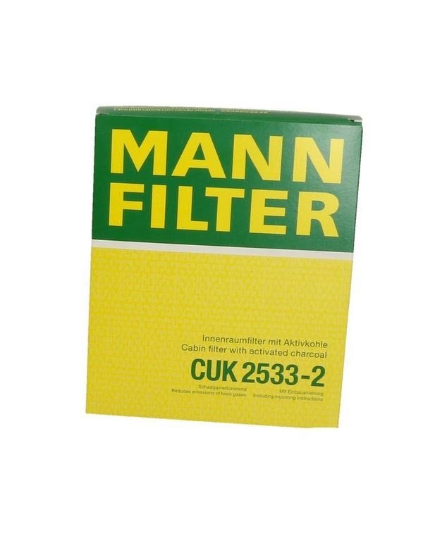 MANN CUK2533-2=K1260A-2X FILTR KABINOWY BMW serii 5 (F10/F11/F18), 7 (F01/F02)