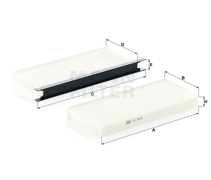 MANN FILTER Filtr kabinowy CU 2418-2