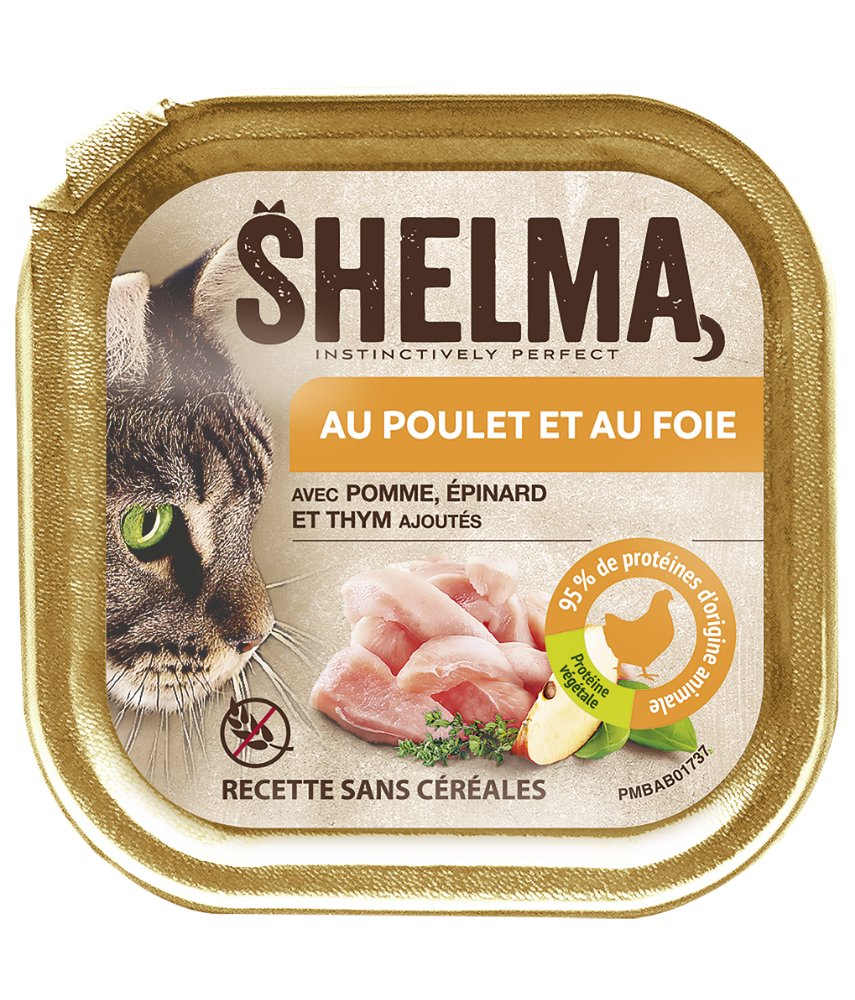 Shelma Alucup Cat Chicken And Liver, With Added Spinach, Apple, Sundried Tomatoes And Thyme