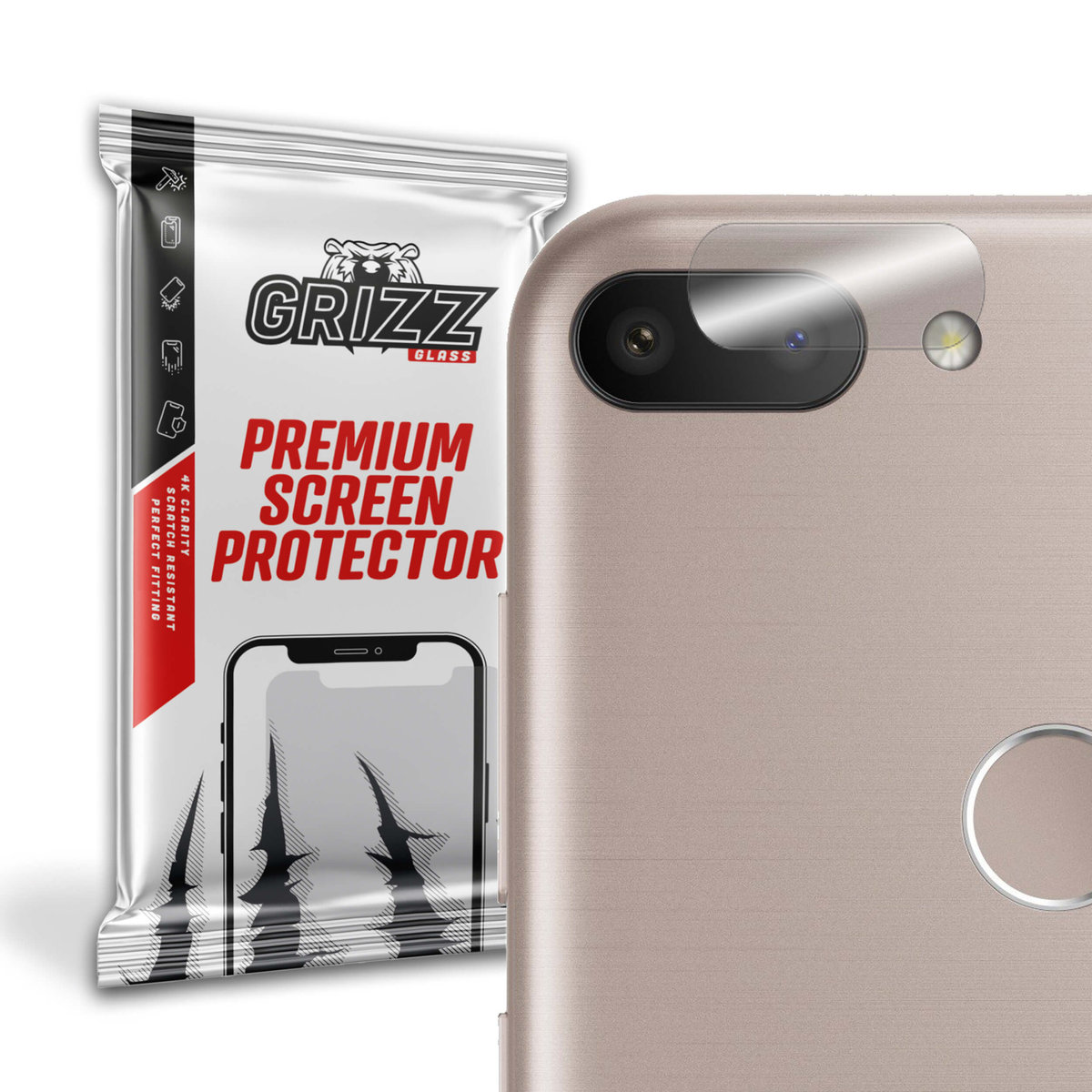 Grizzglass Hybridglass Camera Szkło Hybrydowe Na Obiektyw Do Alcatel 1S 2019