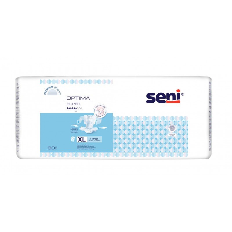 Seni Optima Optima Super Pieluchomajtki z regulowanym pasem biodrowym XL 30 SE-097-XL30-G01
