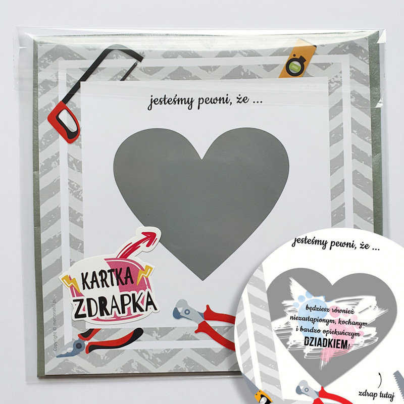 Zostaniesz Dziadkiem! Będziesz Dziadkiem! Informacja O Ciąży - Kartka Zdrapka, Narzędzia