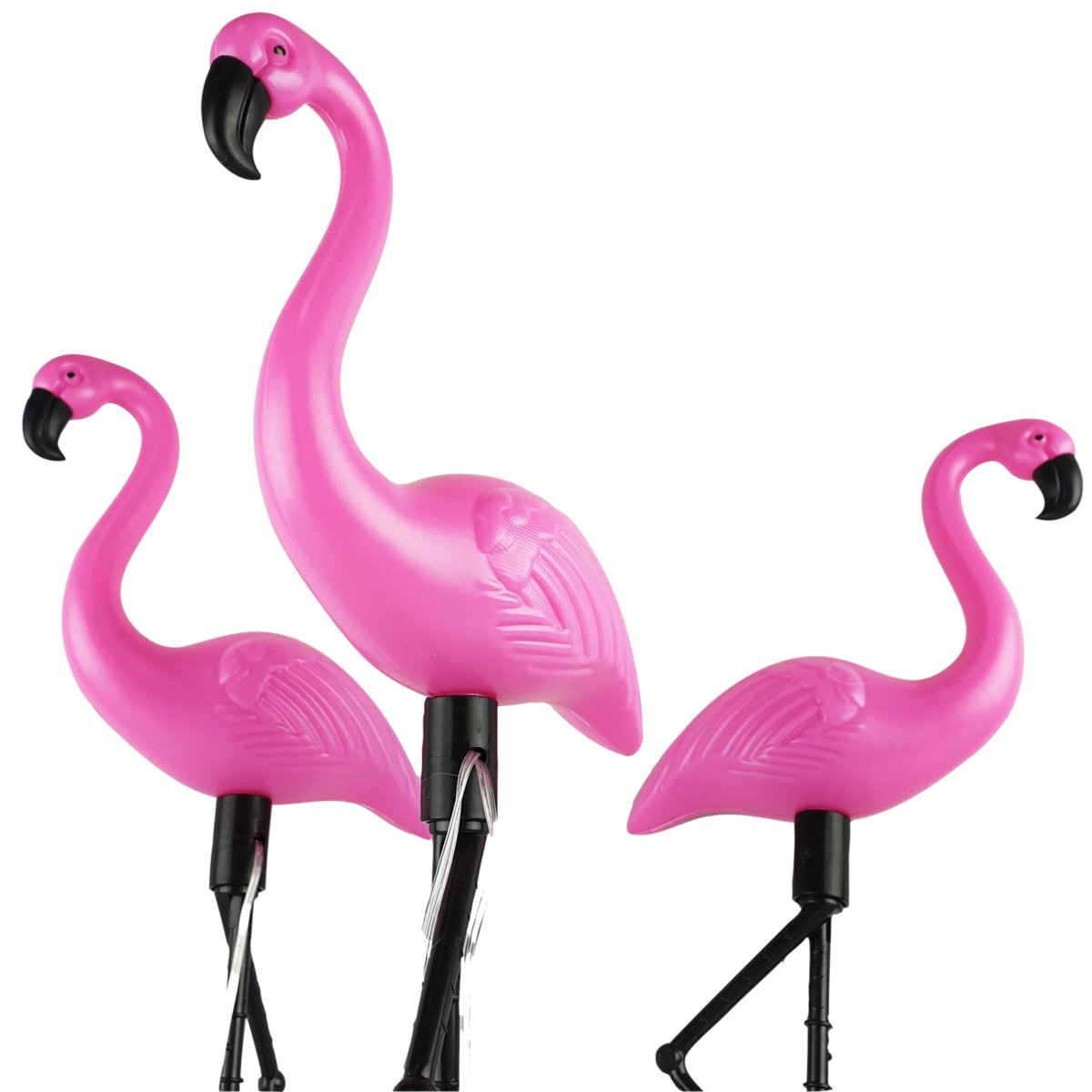 3 X Lampka Solarna Flaming Led Wbijana 54Cm