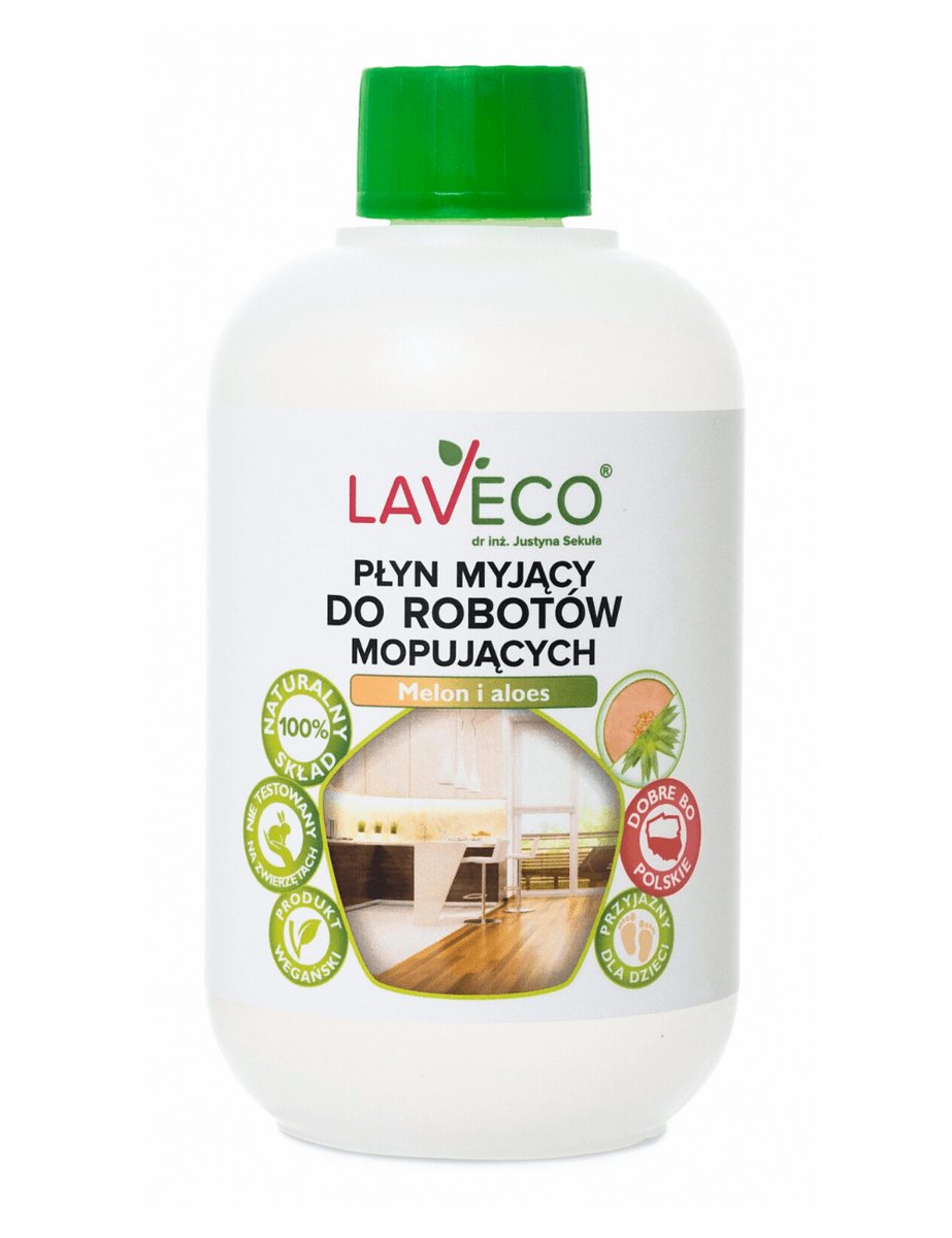 LAVECO - Płyn myjący do robotów mopujących - Melon i aloes - 500 ml