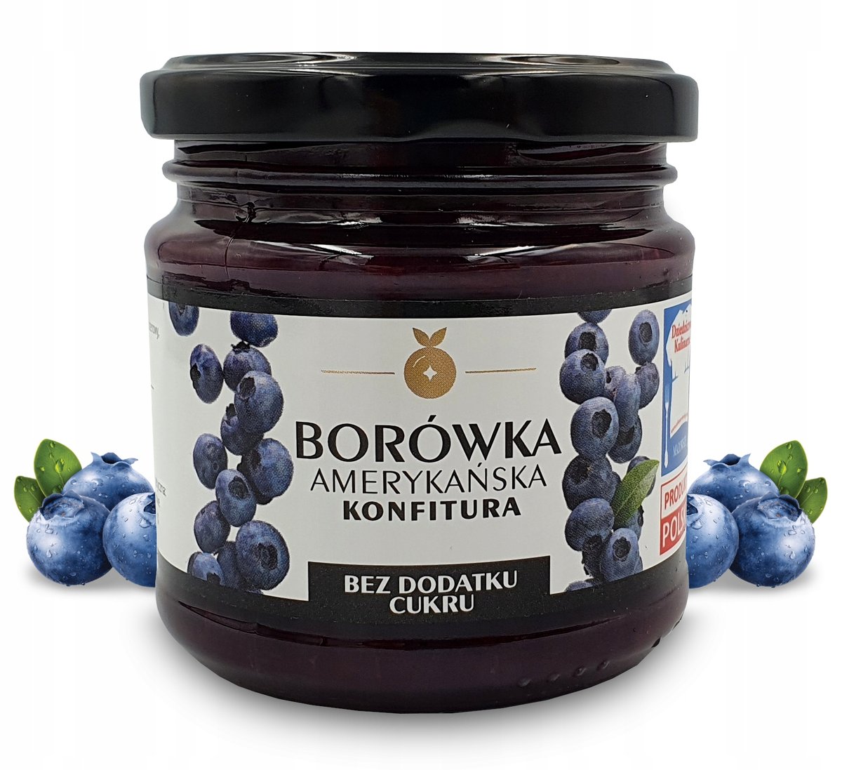 Przetwory z Borówki Konfitura Z Borówki Bez Cukru 220g