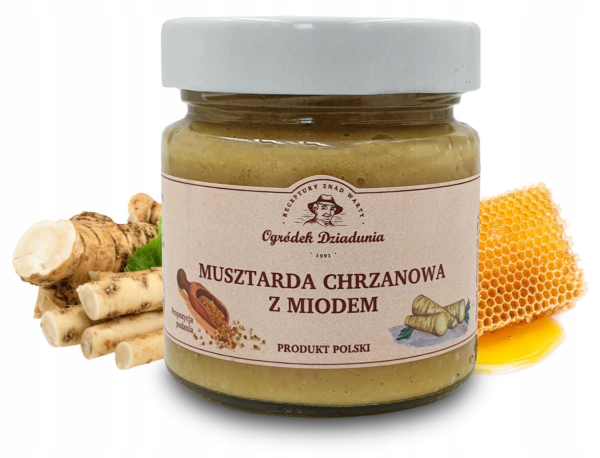 Ogródek Dziadunia Musztarda Chrzanowa z Miodem 210g