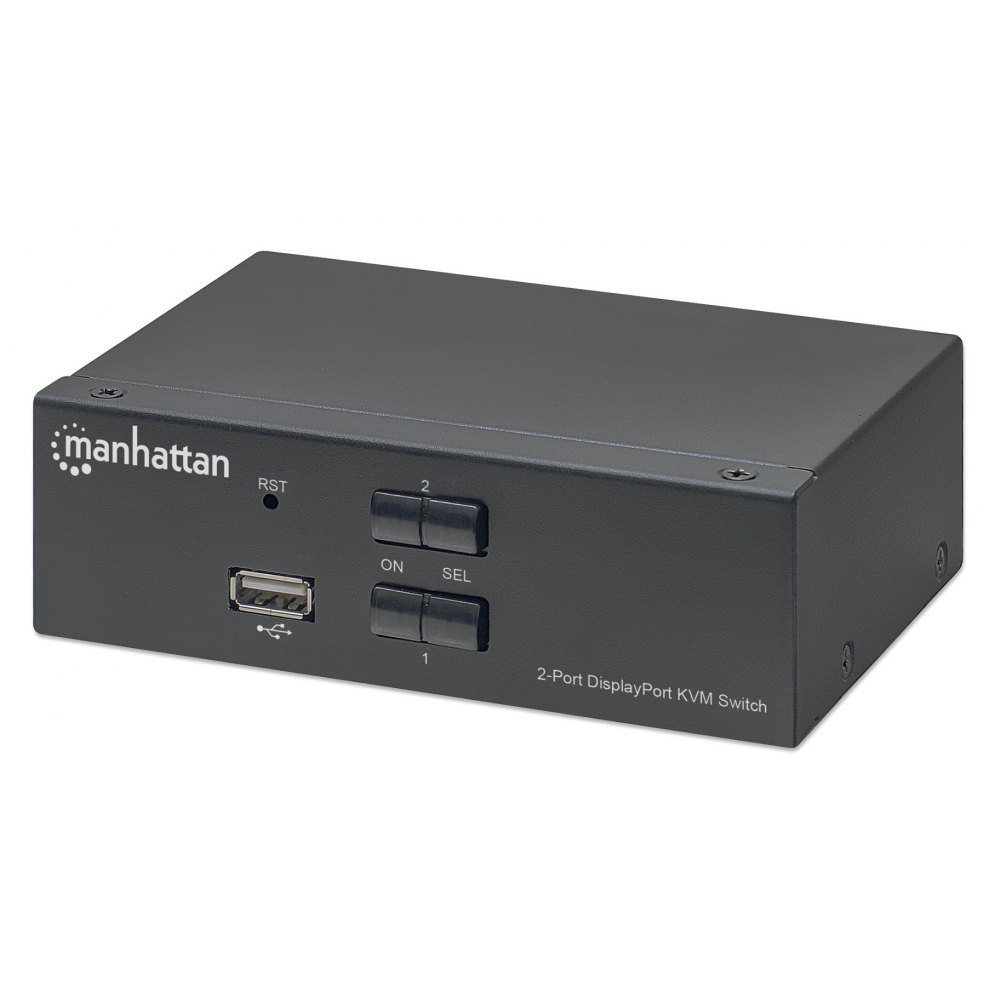 Manhattan Przełącznik Przełącznik KVM DisplayPort/USB 2x1 4K 60Hz 153546