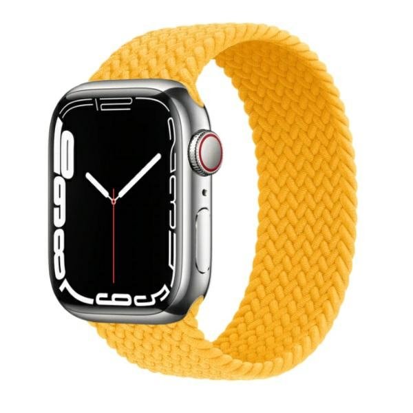 Beline pasek Apple Watch Textile 42/44/45mm yellow colour