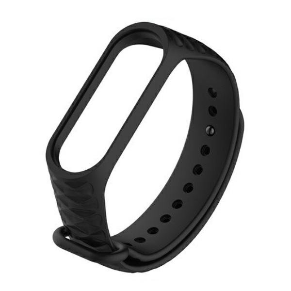 NoName Opaska do XIAOMI MI SMART BAND 5/6 Silikonowa czarno-szara 5904161116257