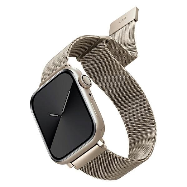 Apple Uniq Pasek UNIQ Dante Watch 4/5/6/7/SE 44/45mm Stainless Steel starlight UNIQ582SRL