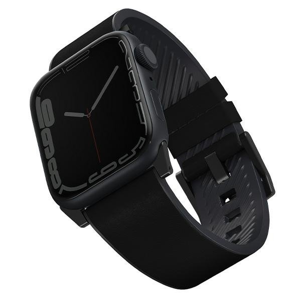 Uniq Pasek Skórzany Straden do Apple Watch czarny