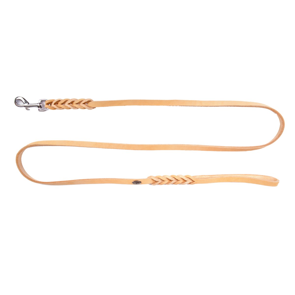 Dingo Smycz Zaplatana Skóra Soft 1,5x180CM Natura