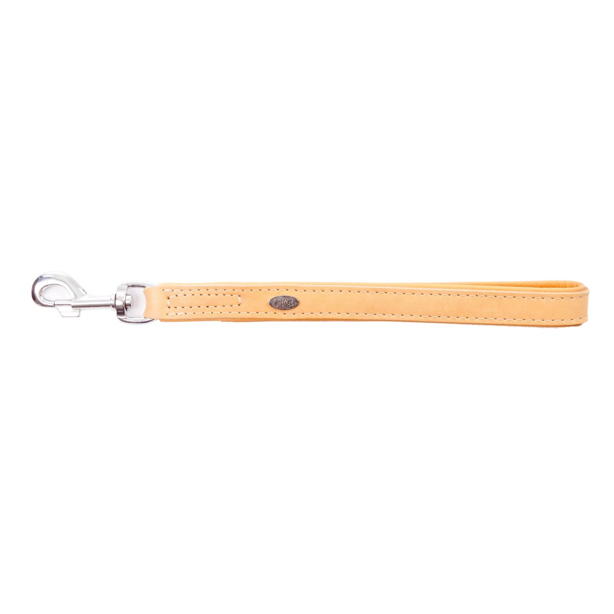 Dingo Rączka skórzana do obroży dla psa EXCLUSIVE naturalna 2,0 x 35 cm