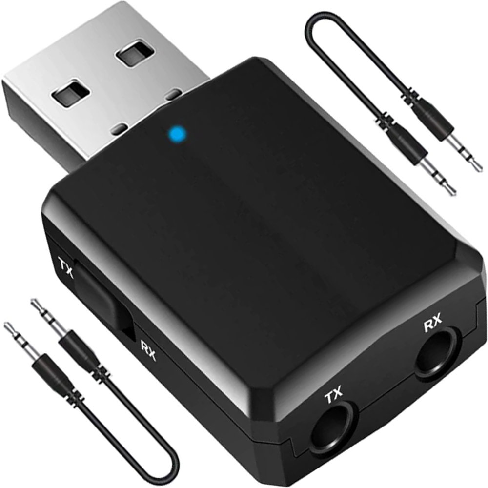 Odbiornik Dźwięku Adapter Bluetooth Usb + Aux Minijack