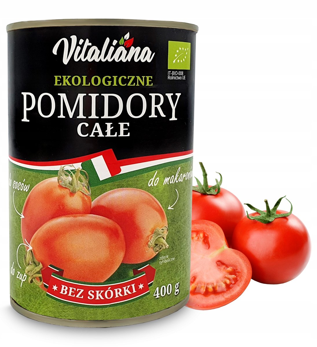 NaturAvena POMIDORY CAŁE BEZ SKÓRKI 400G