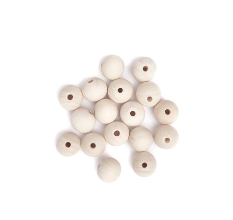[BS] KORALIKI DREWNIANE KULKI 20MM 40G DALPRINT GRKO-104