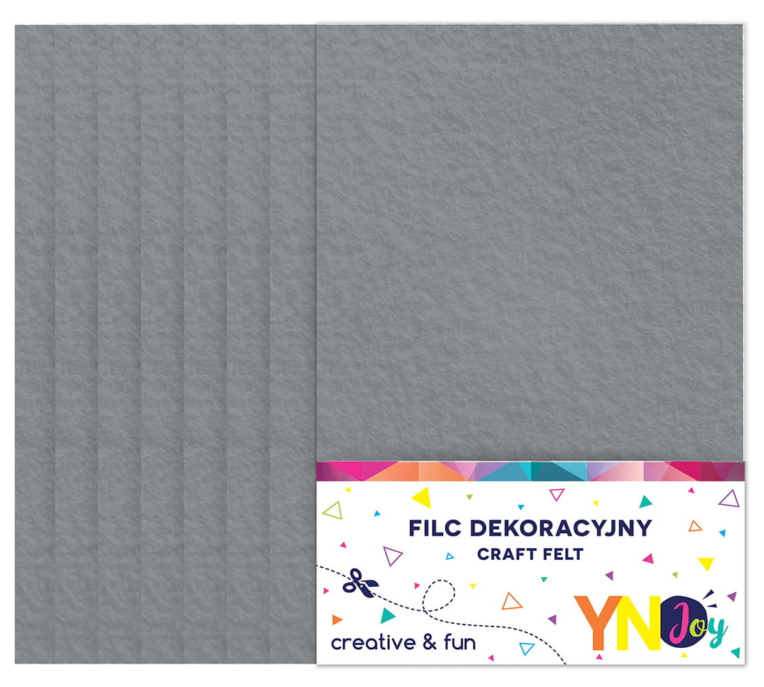 Filc dekoracyjny szary (8) YN JOY