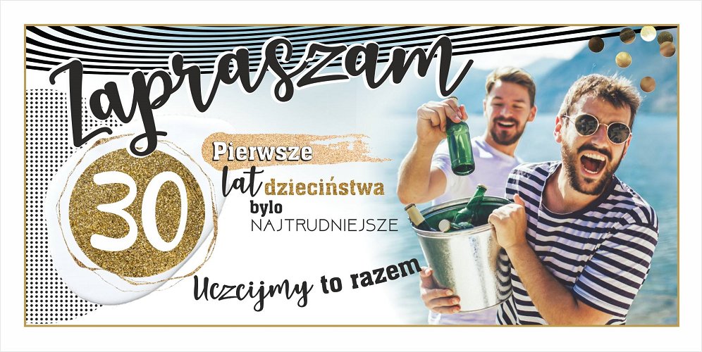 Zaproszenie na 30-te urodziny ZAB 120