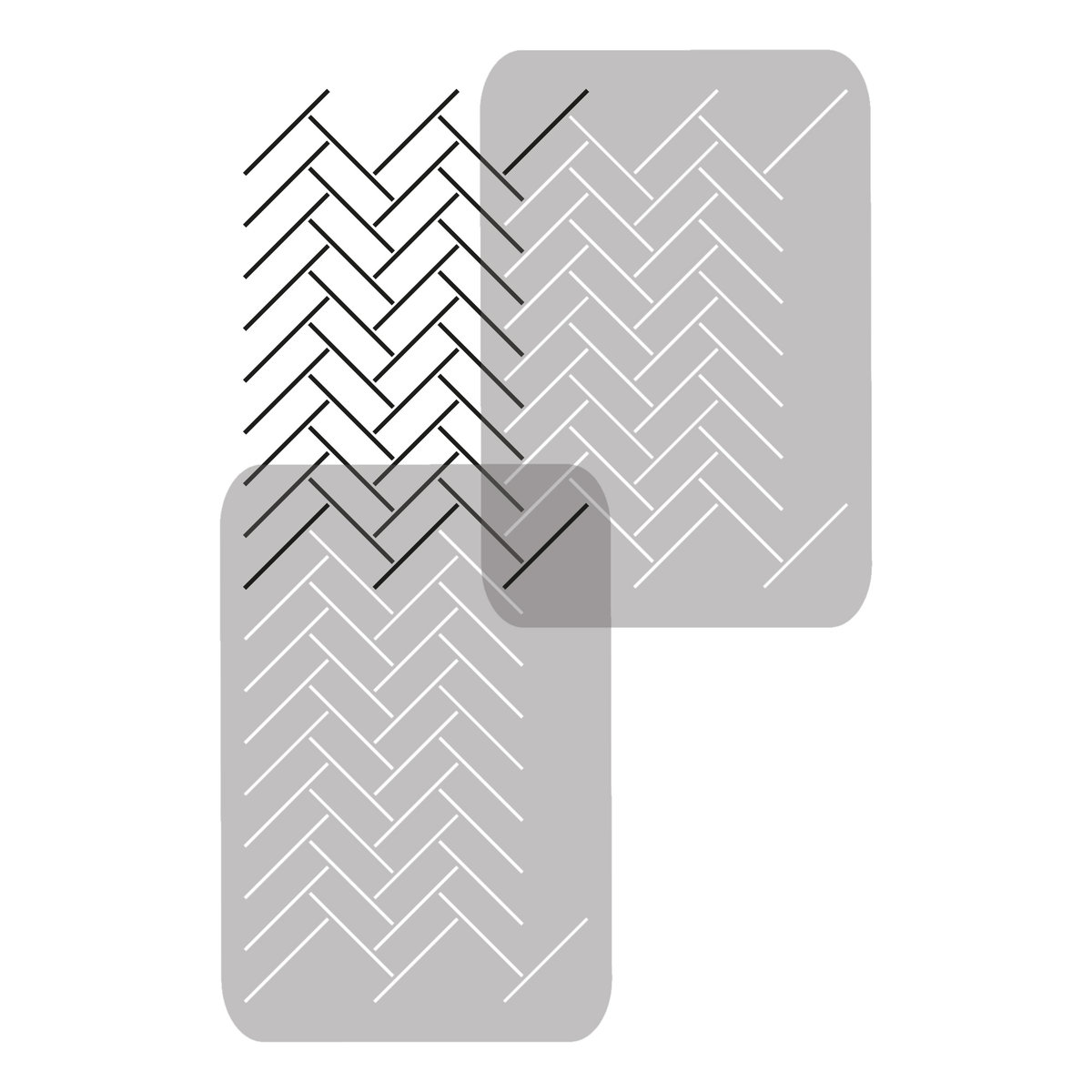 Nakleo szablon malarski wielokrotny powtarzalny // HERRINGBONE LINES SZA-REP-072