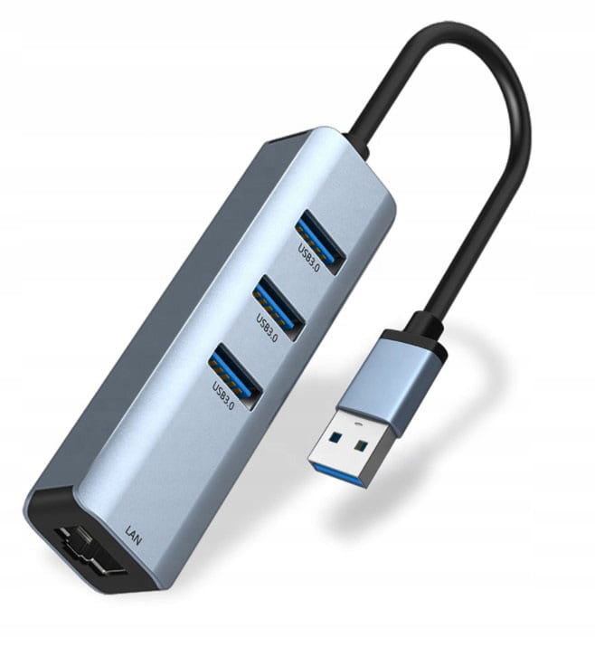Karta Sieciowa Zenwire, 3X USB 3.0, Gigabit LAN 1000Mbs Rj45