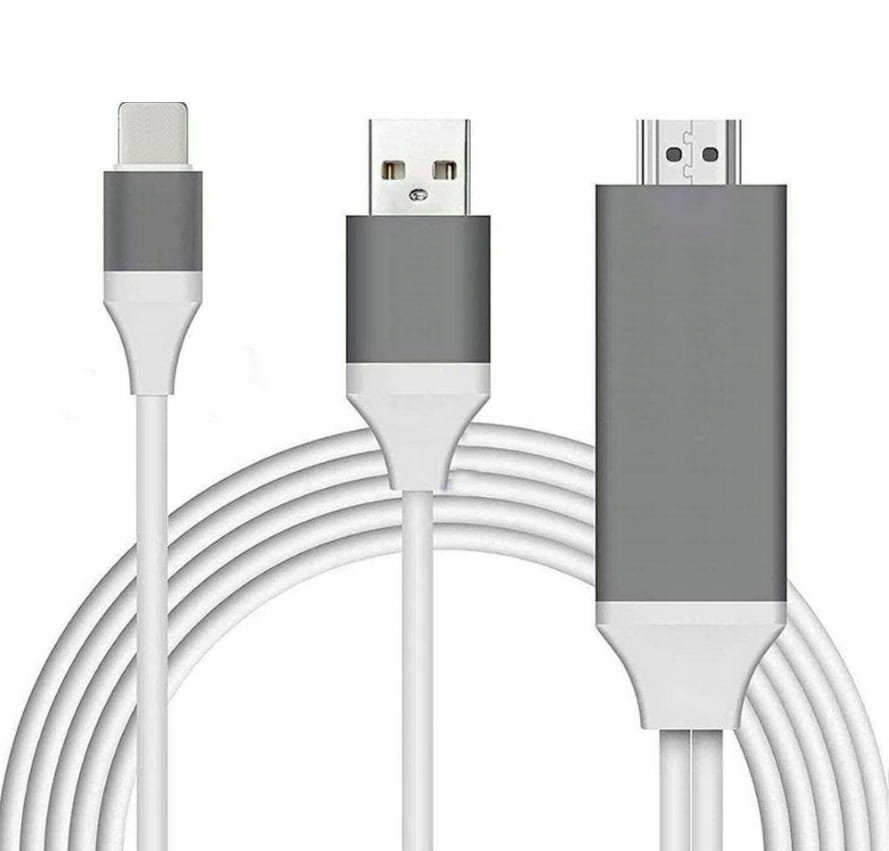 Adapter, Zenwire, Kabel Lightning HDMI FHD USB iPhone iPad