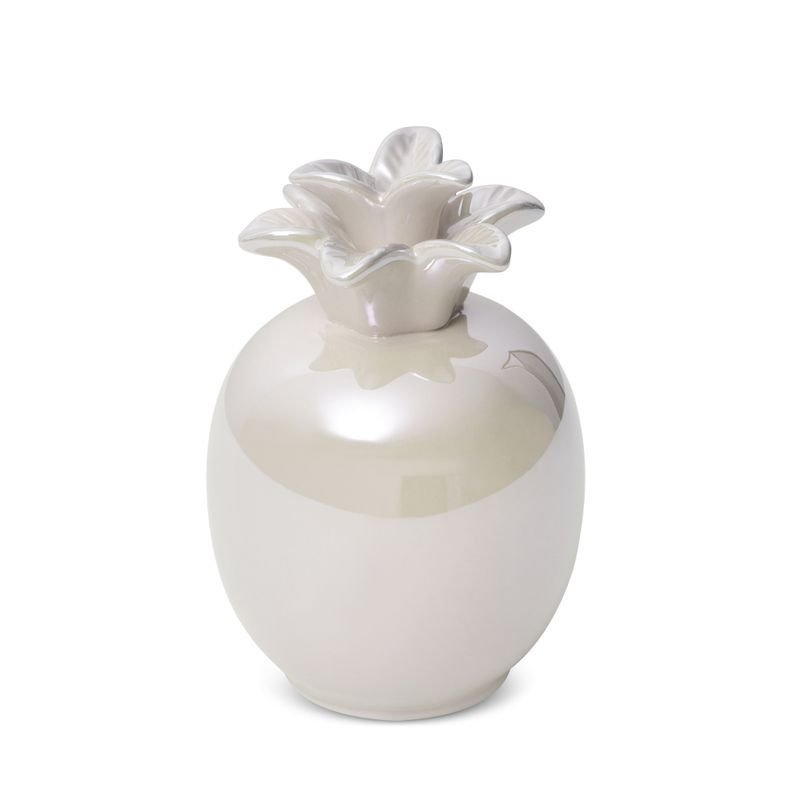 Figurka Dekoracyjna Ceramiczna Ananas Simona 9X9X14 Perowa