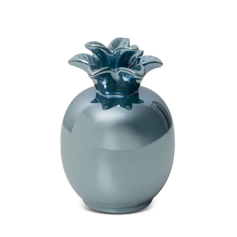 Figurka Dekoracyjna Ceramiczna Ananas Simona 9X9X14 Turkusowa