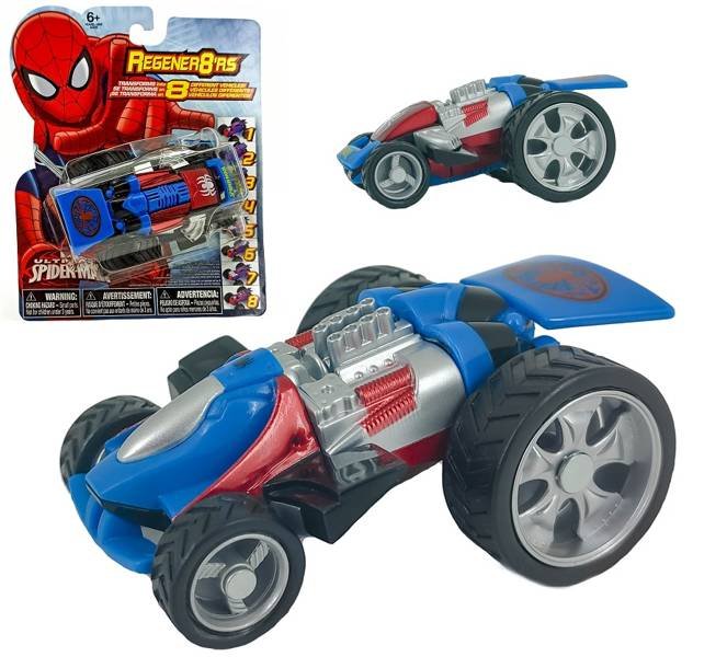 Samochód Transformujący Avengers Spiderman Niebieski