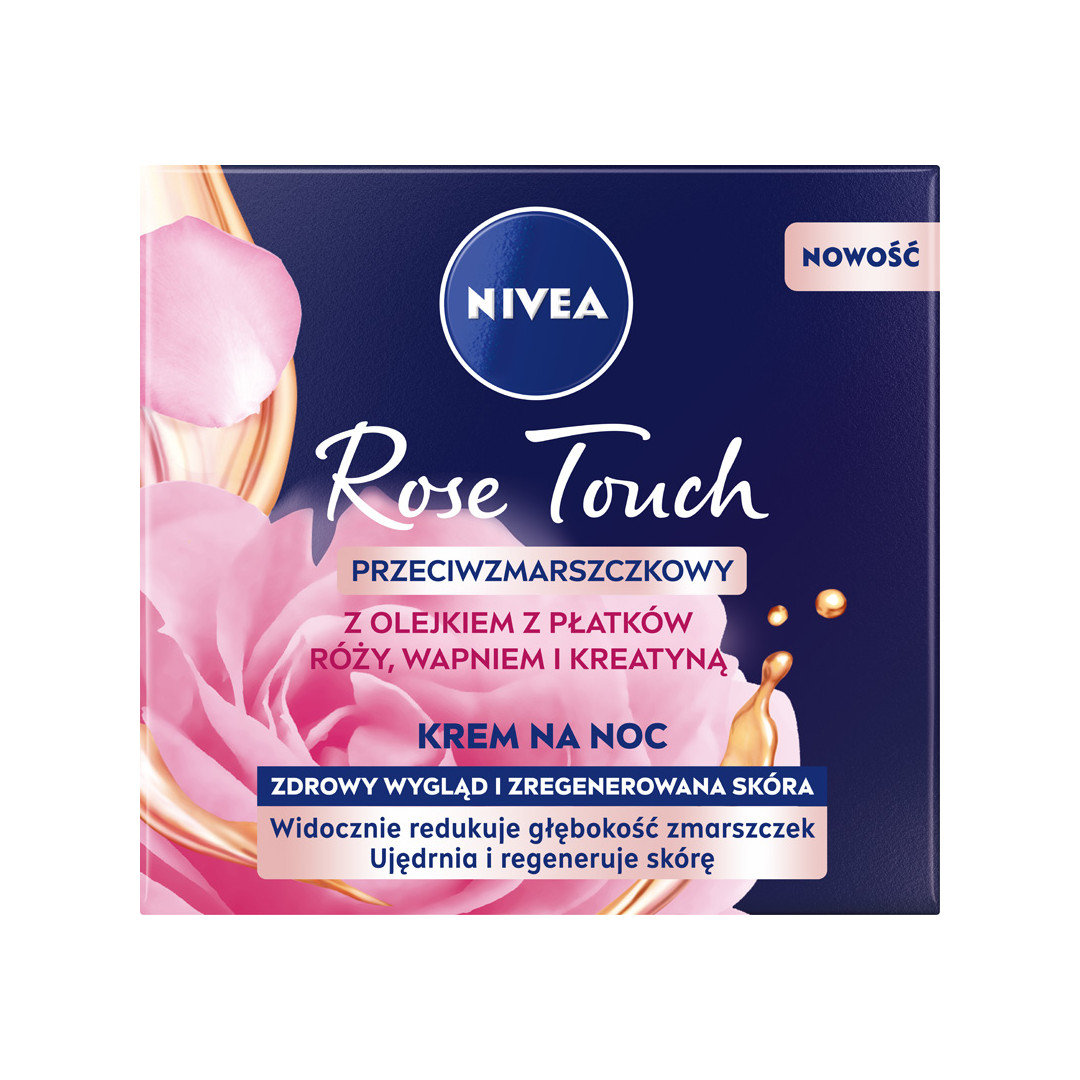 Nivea Rose Touch przeciwzmarszczkowy krem na noc 50 ml