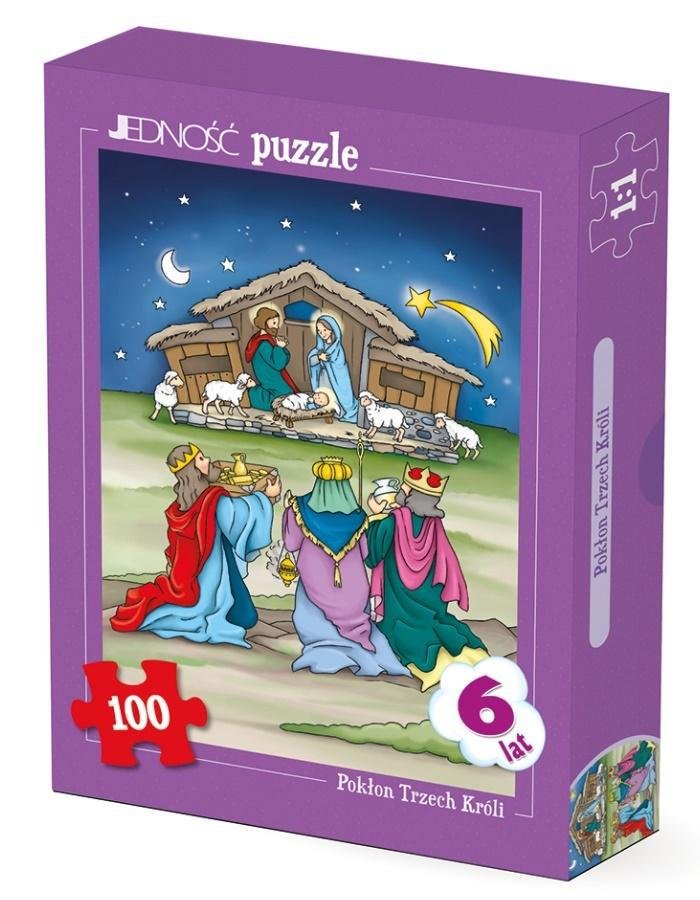 Jedność Puzzle - Pokłon Trzech Króli - 100 elementów