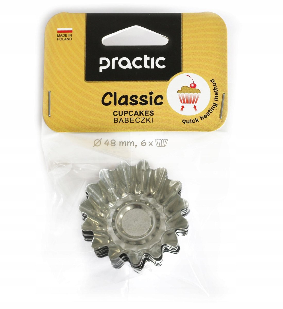 Foremki Do Babeczek 6 szt Classic 48 mm Metalowe