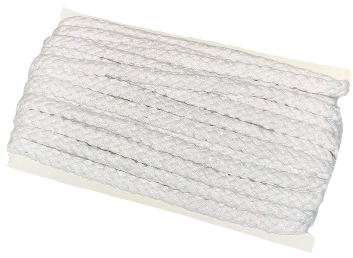 Sznur pleciony do worków 10 mm ( 1 mb ) Biały