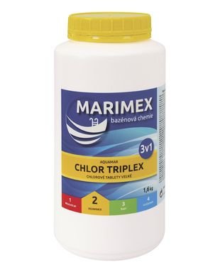 Marimex Chemia do basenu AQuaMar Chlor Triplex 1,6 kg 8590517002786