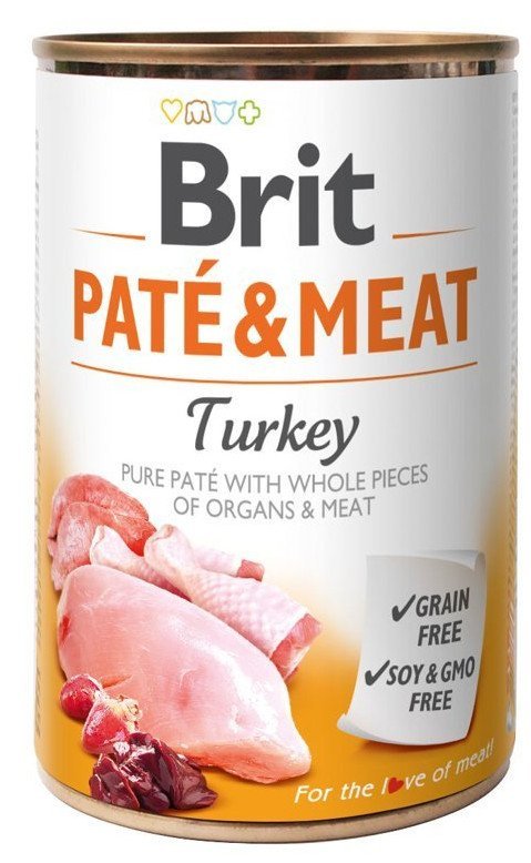 Pakiet Brit Pate & Meat Turkey Indyk Mokra Karma Dla Psa 6 x 800 g
