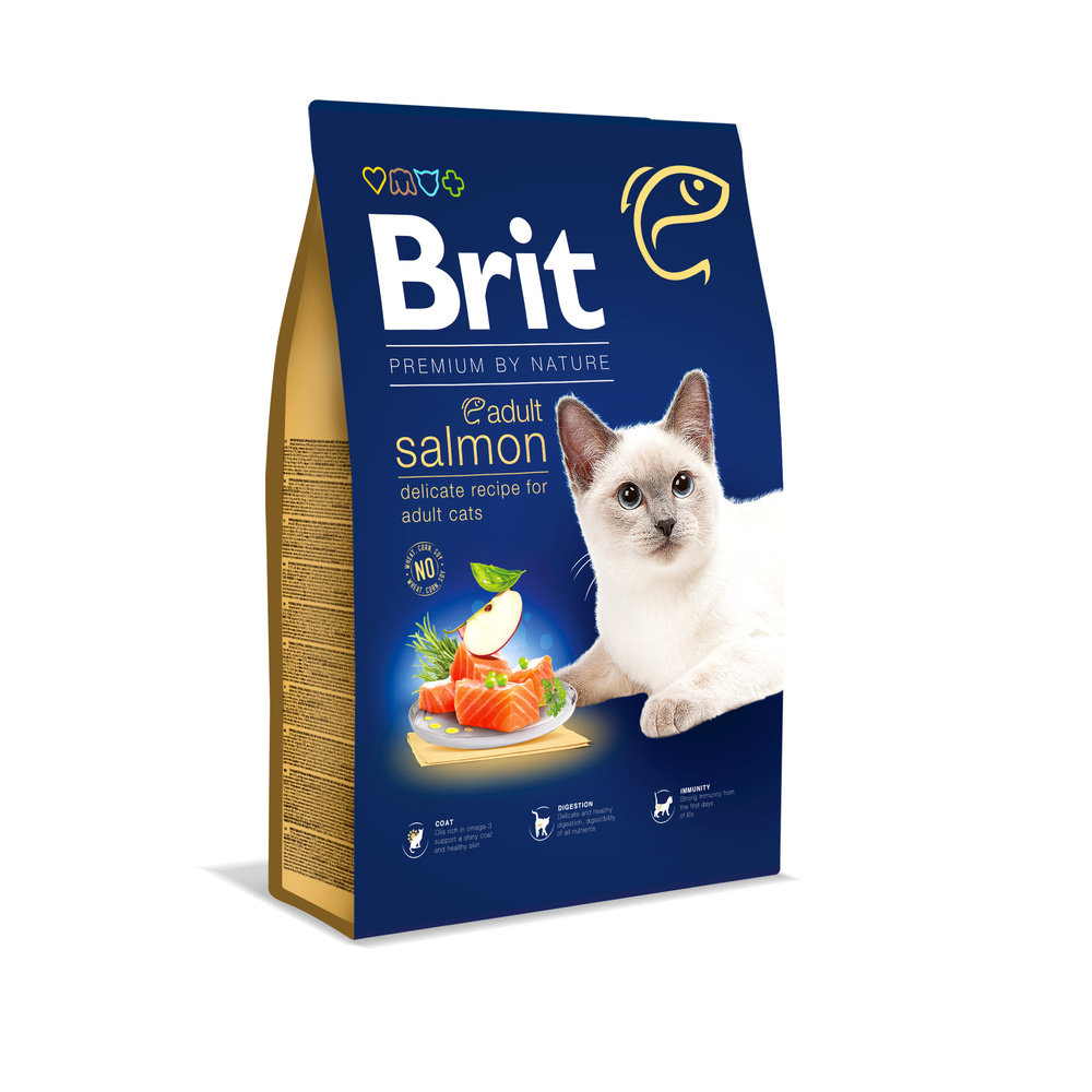 Brit Premium By Nature Adult Cat Salmon 300g