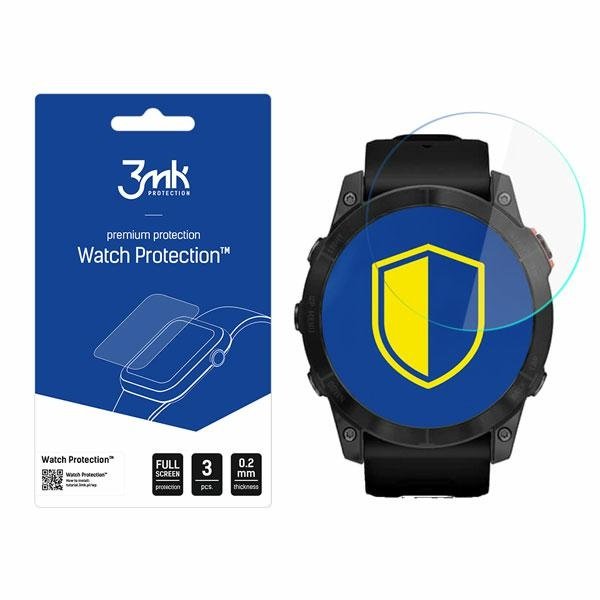 Garmin Fenix 7X Szkło ochronne 3 szt - 3mk Watch Protection FlexibleGlass Lite RATY | GRATIS WYSYŁKA | GRATIS ZWROT DO  1 ROKU | 100% ORYGINAŁ!!