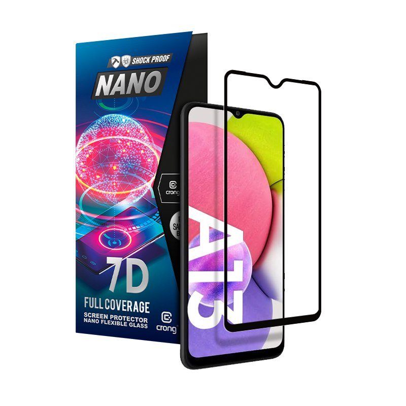 Samsung CRONG Crong 7D Nano Flexible Glass Szkło hybrydowe 9H na ekran Galaxy A13 5G CRG-7DNANO-SGA13