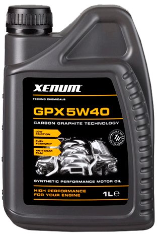 Xenum Gpx 5W-40 Olej Silnikowy Z Dodatkiem Grafitu 1L