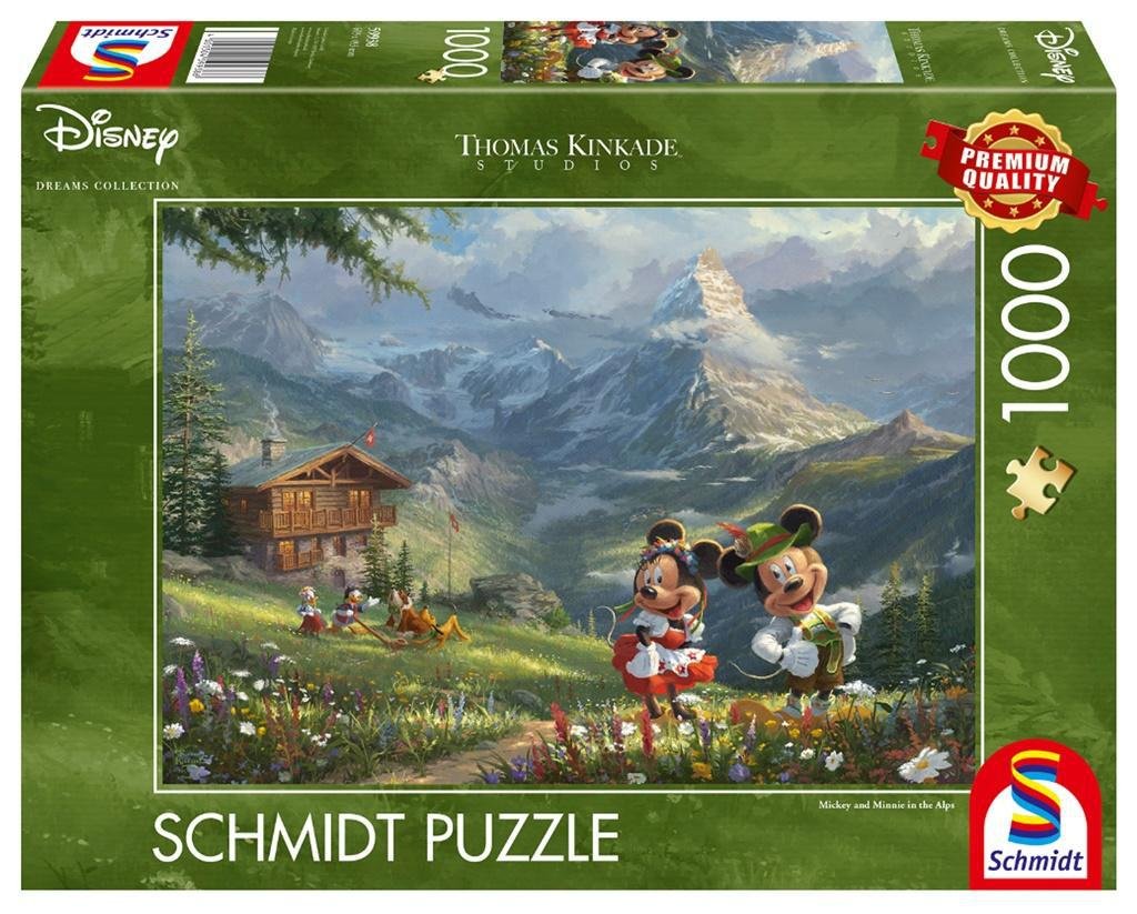 Schmidt Puzzle PQ 1000 Myszka Miki&Minnie w Alpach G3 -