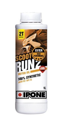 Ipone Scoot Run 2T Dozownik Syntetyk Truskawka 1L