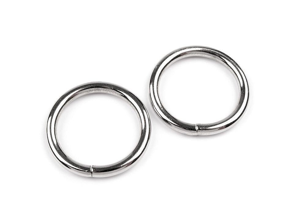 kufer-pasmanteria.pl Kółko metalowe srebrne 40 mm ( 1 szt ) C829-378CF_20220201192424