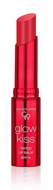 Golden Rose Glow Kiss - Tinted Lip Balm - Koloryzujący balsam do ust z witaminą E - SPF 15 - 3 g - 02 - STRAWBERRY