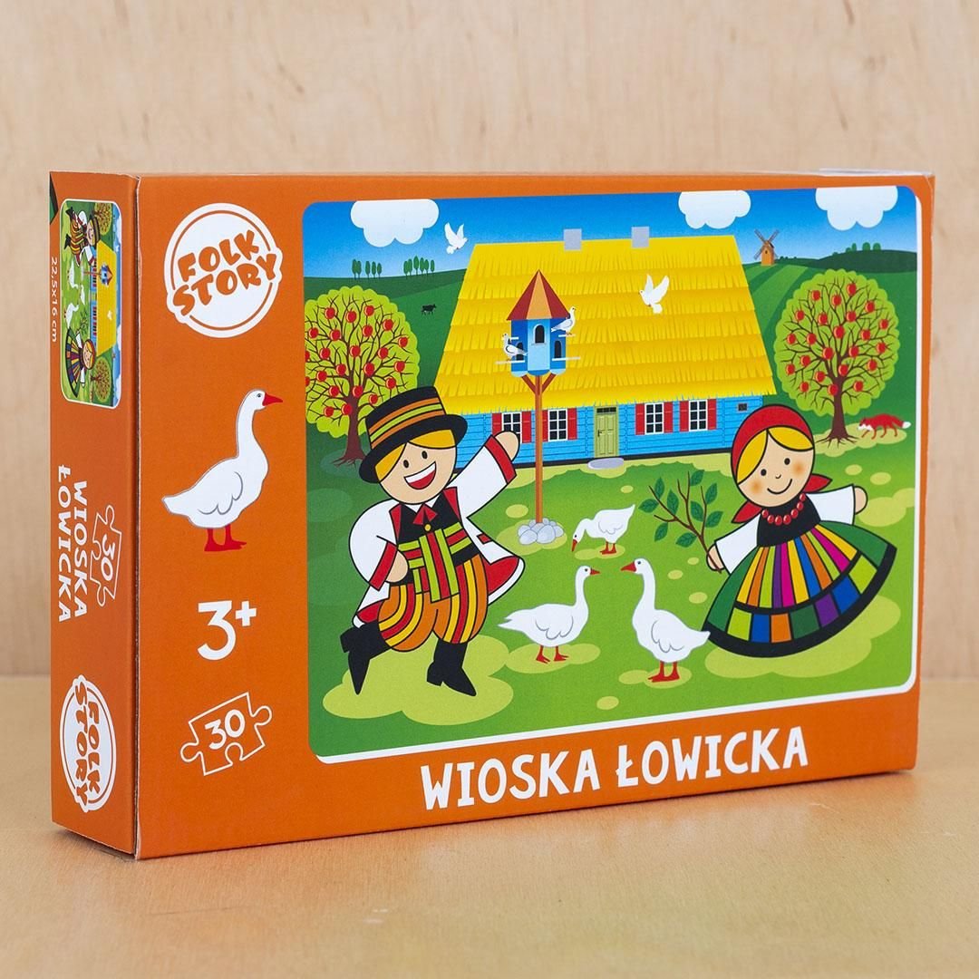 Puzzle Wioska Łowicka FOLKSTAR 30 elementów