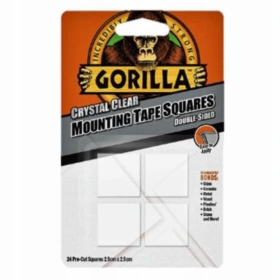GORILLA Mounting Tape Squares Dwustronne łatki montażowe 24szt