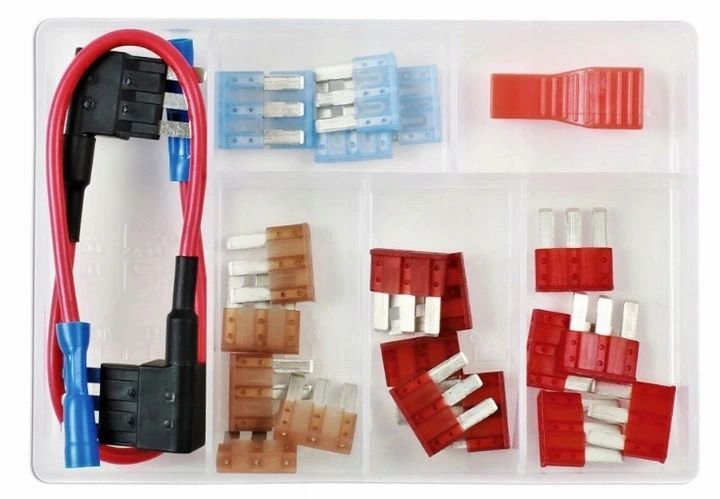 Connect Consumables Zestaw Bezpieczniki MICRO 3 BLADE + Uchwyt - 23ele
