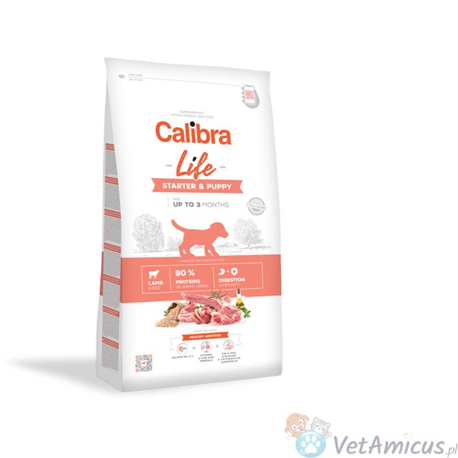 Calibra Dog Life Starter and Puppy Lamb 12 kg