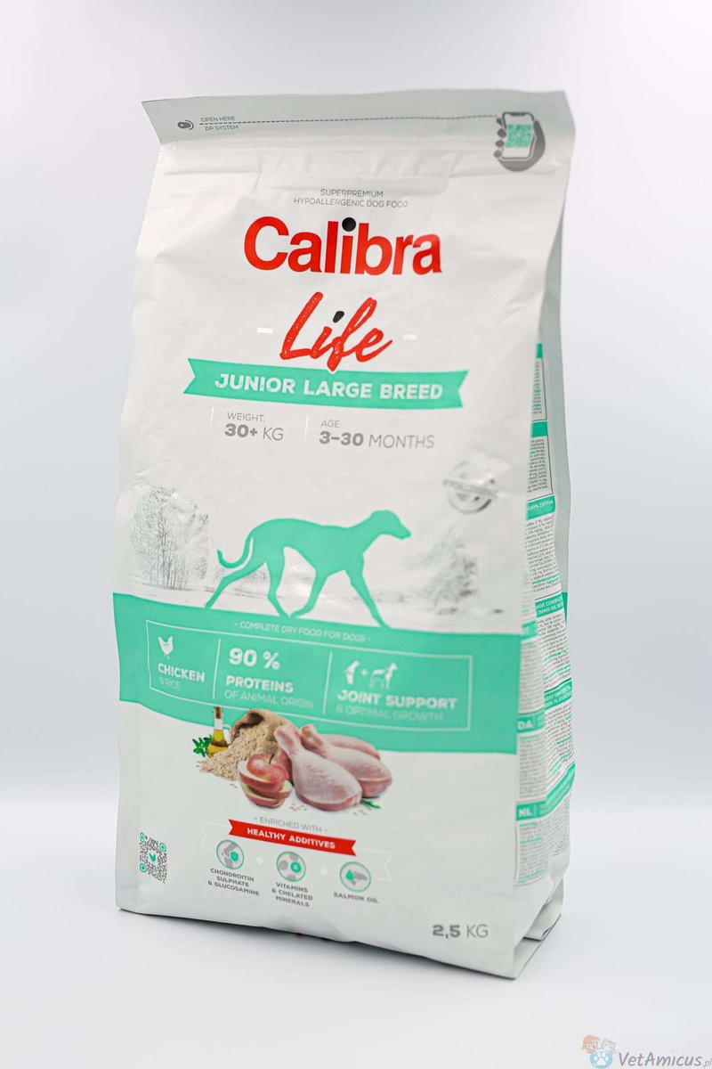 Calibra Life Junior Large Breed Chicken 2,5kg - sucha karma