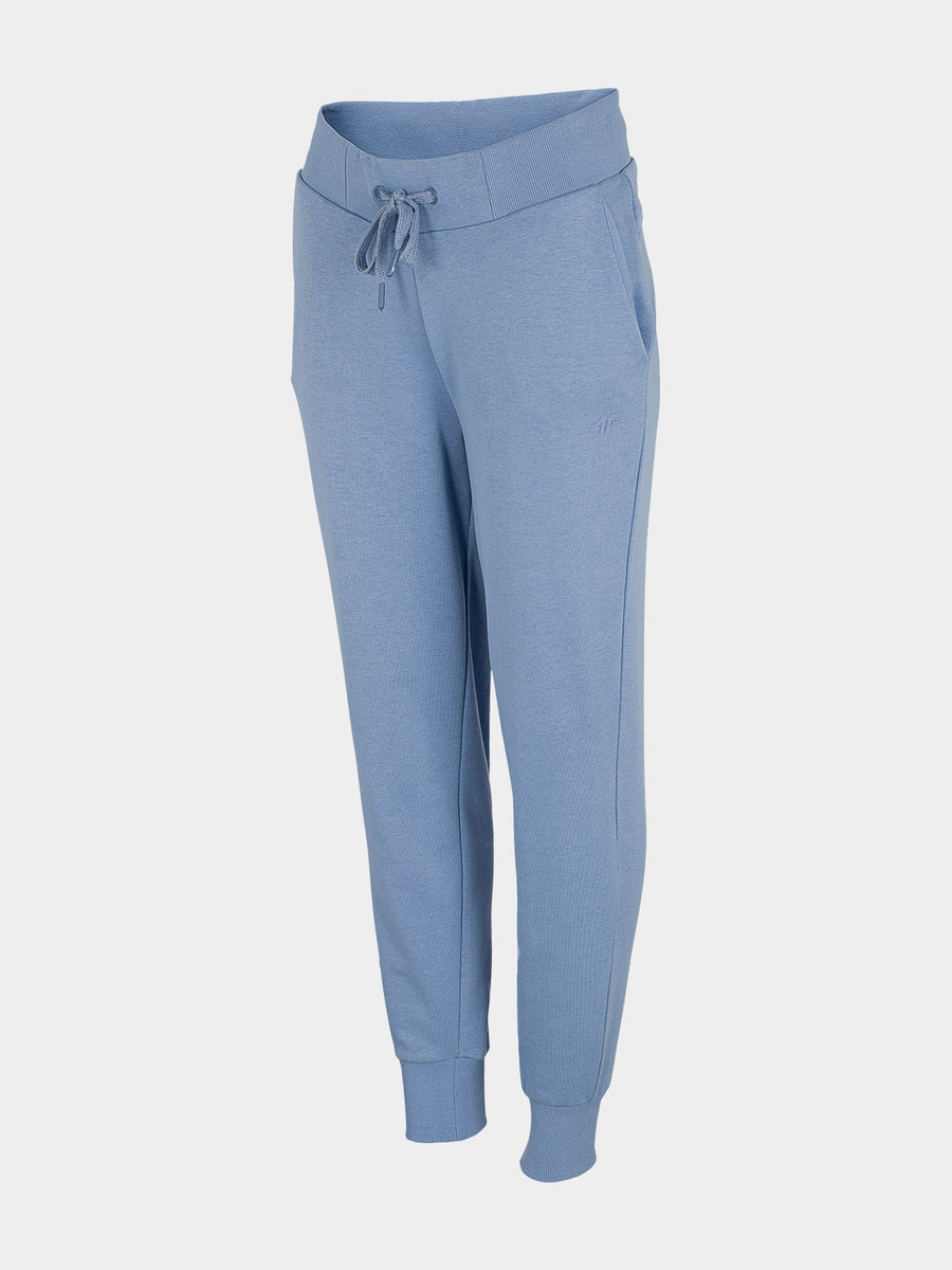 4F, Spodnie damskie, SPDD350, Niebieskie, rozmiar L