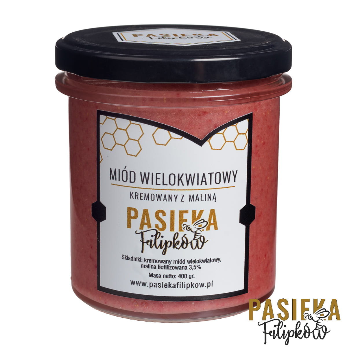 Miód malinowy 430gr Pasieka Filipków