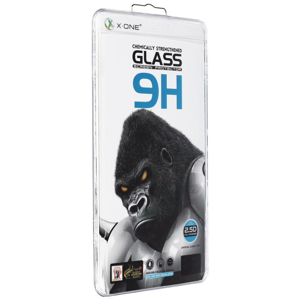 X-one Szkło hartowane 3d Full Cover Do Samsung Galaxy S22 Ultra (Case Friendly) Działający Czytnik